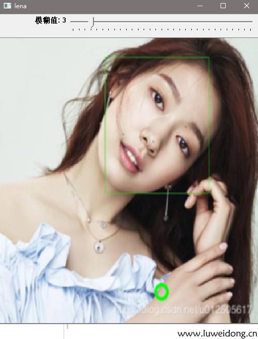 OpenCV模糊滤镜图片、在图像上绘制圆点